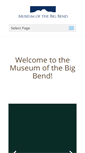 Mobile Screenshot of museumofthebigbend.com